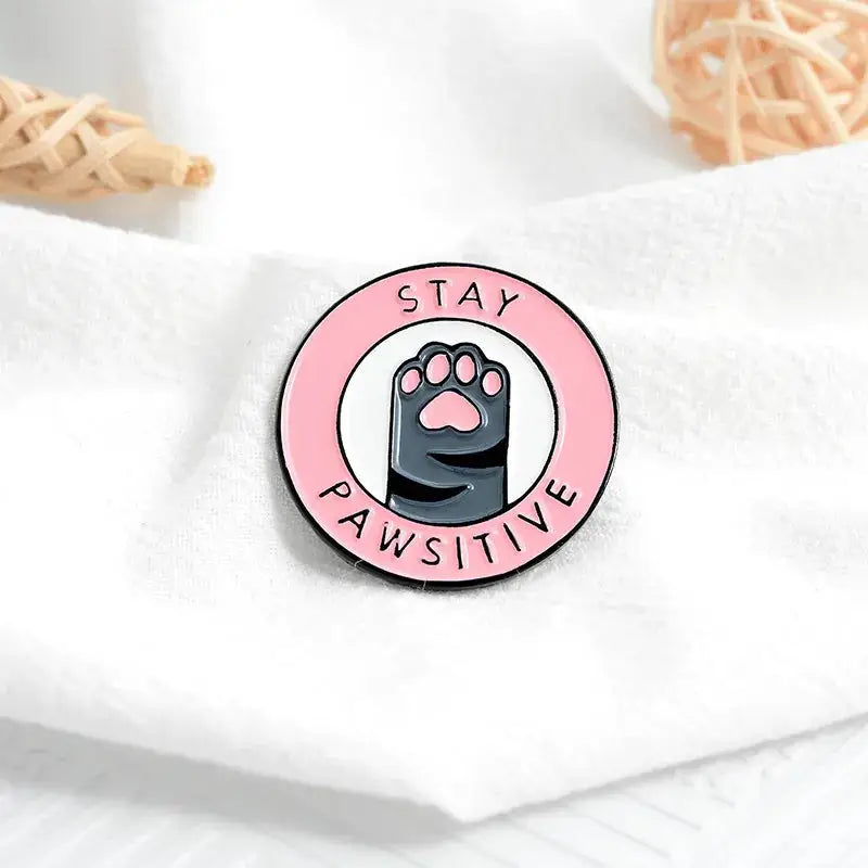 Cute Kitten Paws Enamel Pins Collection with Adorable Paw Prints - pin