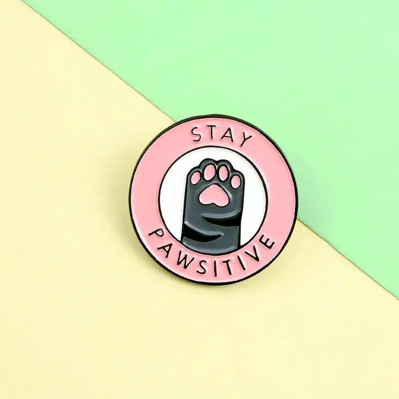 Cute Kitten Paws Enamel Pins Collection with Adorable Paw Prints - pin