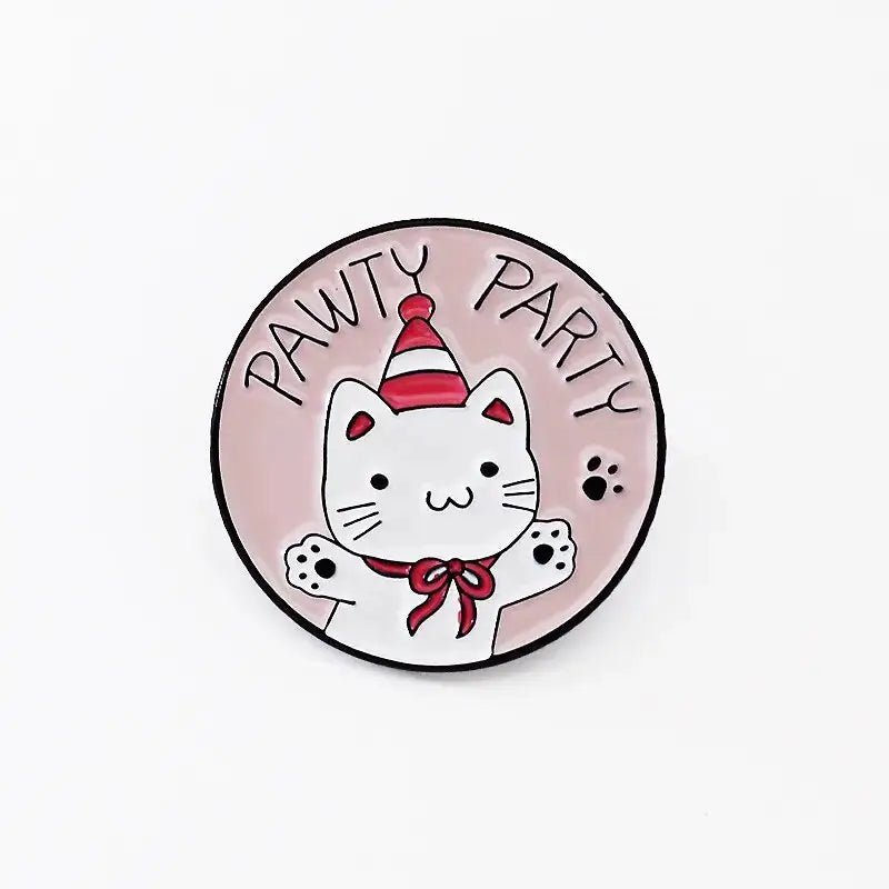 Cute Kitten Paws Enamel Pins Collection with Adorable Paw Prints - Cosparty