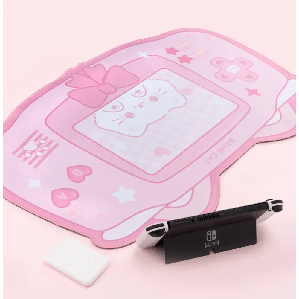 Cute Kitten Sakura Cat Gaming Mousepad for Kawaii Decor - Cosparty