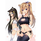 Cute Neko Cat Inspired Lingerie Set with Bikini Bottoms and Accessories - underwear