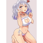 Cute Neko Cat Inspired Lingerie Set with Bikini Bottoms and Accessories - Cosparty