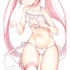 Cute Neko Cat Inspired Lingerie Set with Bikini Bottoms and Accessories - Cosparty