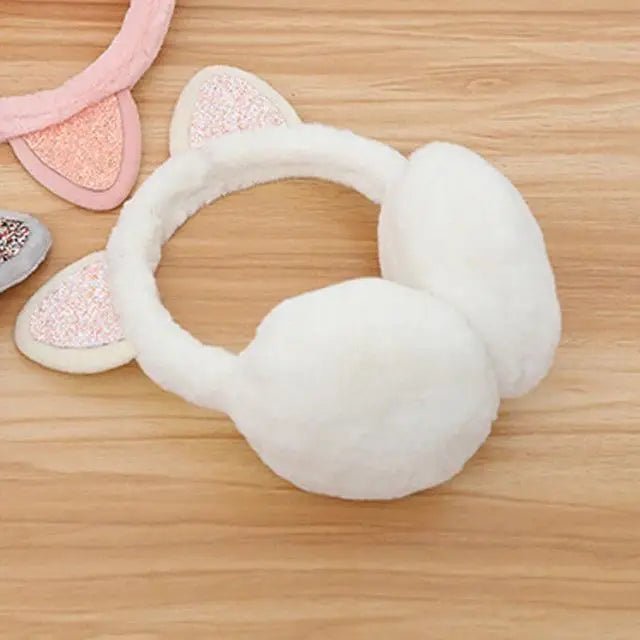 Cute Pastel Cat Ear Ear Muffs for Winter Comfort - Cosparty