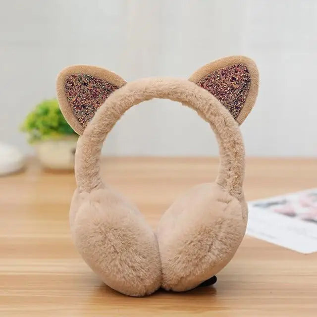 Neko Ear Muffs - Beige - ear muffs