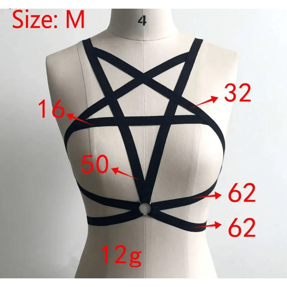 Cute Pentagram Harness for Cosparty Fans Size XS to XL - Cosparty