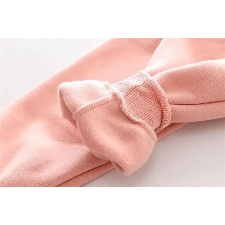 Cute Pink and White Baby Bun Hoodie with Bunny Ears - Cosparty