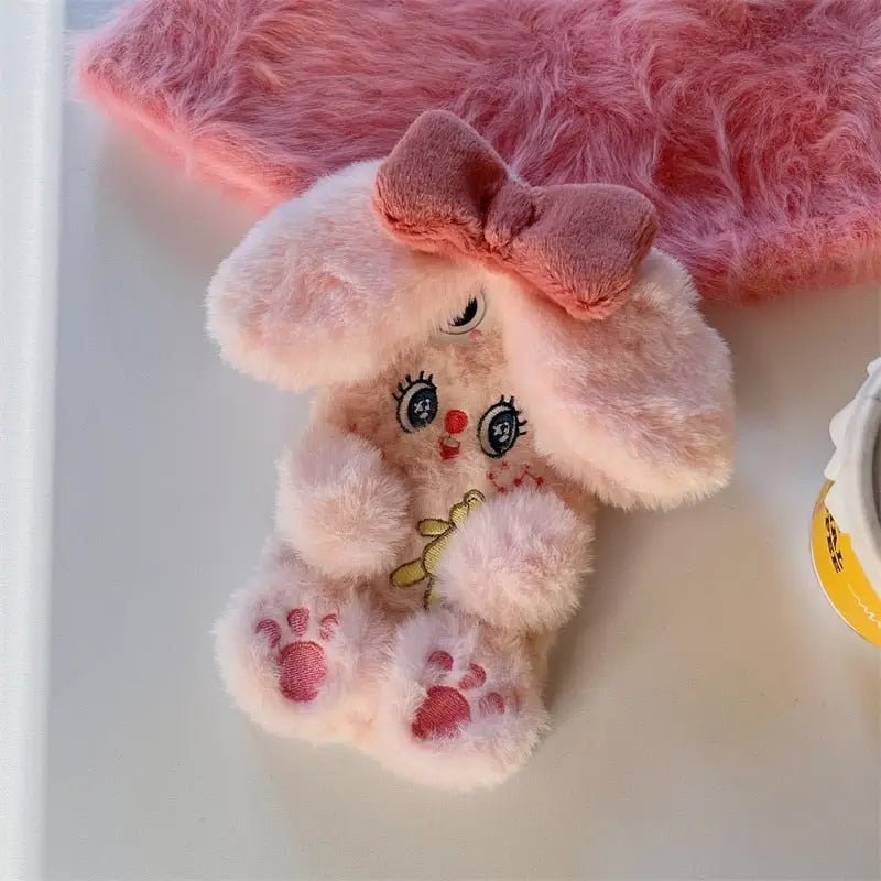 Cute Pink Fuzzy Baby Bunny iPhone Case for Kawaii Lovers - Cosparty