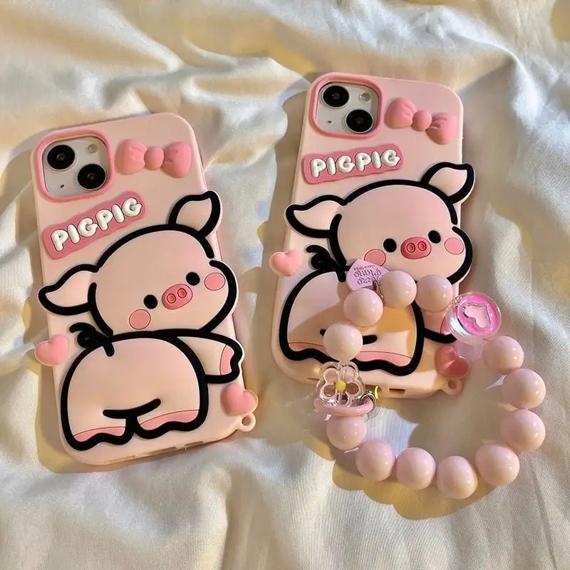 Cute Pink Piggy iPhone Case for Kawaii Lovers - Cosparty