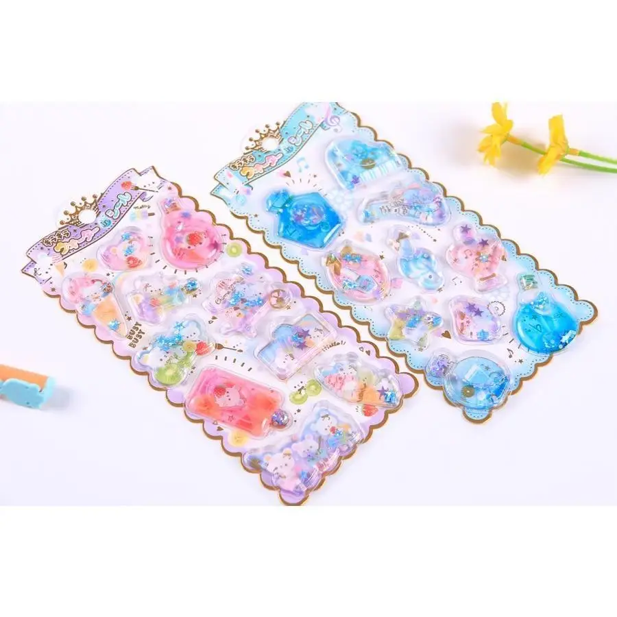 Cute Puffy Glitter Stickers for Kawaii Lovers in New Condition - stickers