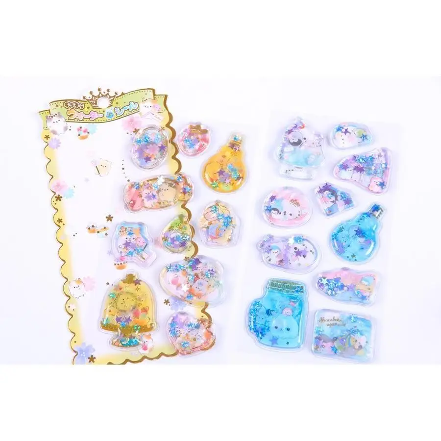 Cute Puffy Glitter Stickers for Kawaii Lovers in New Condition - stickers