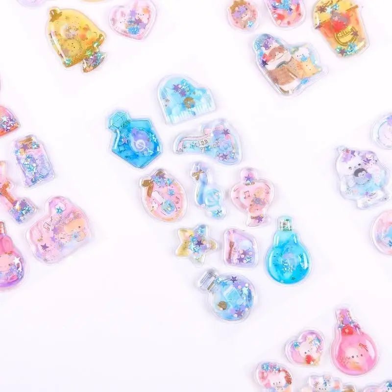 Cute Puffy Glitter Stickers for Kawaii Lovers in New Condition - Cosparty
