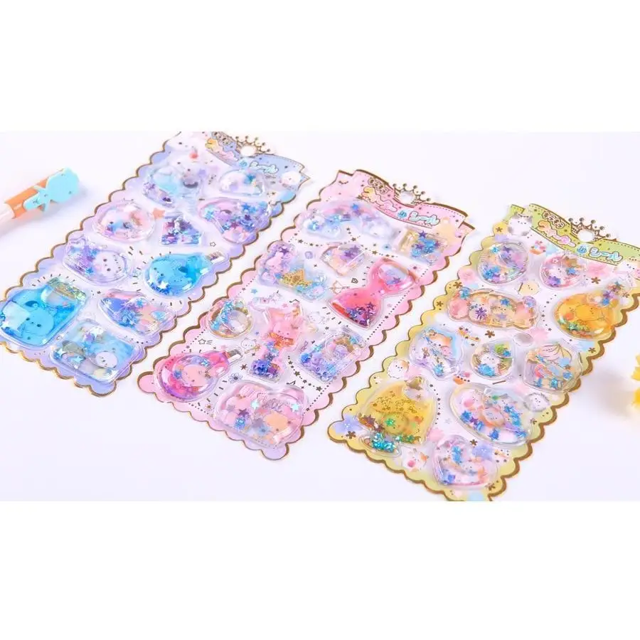 Cute Puffy Glitter Stickers for Kawaii Lovers in New Condition - stickers