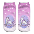 Cute Purple Unicorn Ankle Socks with Cheeky Saying - Socks