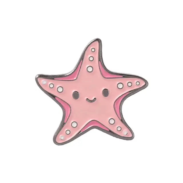 Cute Sea Animal Lapel Pins for Aquatic Lovers - Starfish - pin