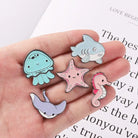 Cute Sea Animal Lapel Pins for Aquatic Lovers - Cosparty