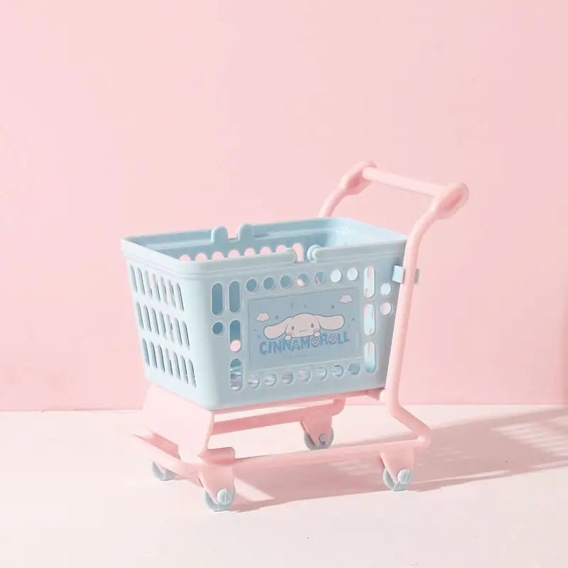 Cute Shopping Carts for Kawaii Goodies My Melody Hello Kitty Kuromi Cinnamoroll - Cosparty