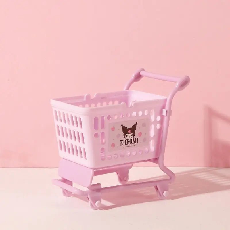 Cute Shopping Carts for Kawaii Goodies My Melody Hello Kitty Kuromi Cinnamoroll - Cosparty