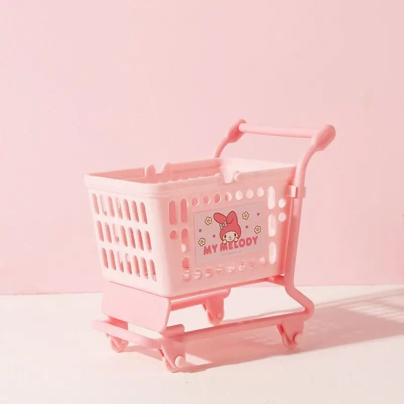 Cute Shopping Carts for Kawaii Goodies My Melody Hello Kitty Kuromi Cinnamoroll - Cosparty