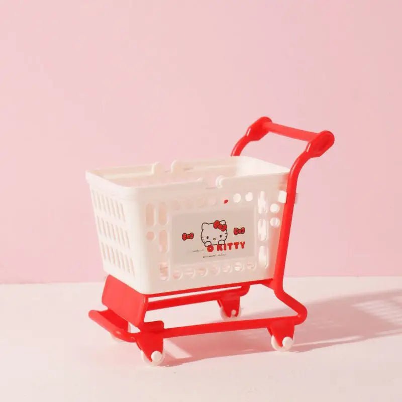 Cute Shopping Carts for Kawaii Goodies My Melody Hello Kitty Kuromi Cinnamoroll - Cosparty