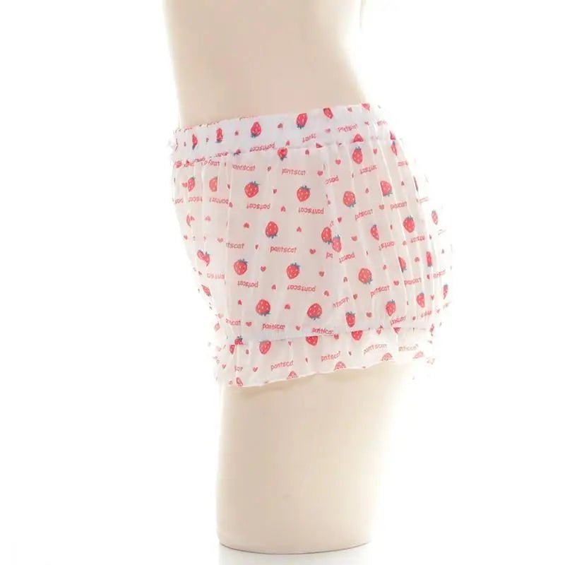 Cute Strawberry Bloomer Shorts for Youthful Fashion and Comfort - Cosparty