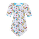 Cute Teddy Bear Adult Onesie with Baby Blue Trim - Cosparty