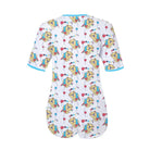 Cute Teddy Bear Adult Onesie with Baby Blue Trim - Cosparty