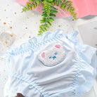 Cute Teddy Bear Panties in Silky Satin with Embroidered Details - phone case