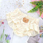Cute Teddy Bear Panties in Silky Satin with Embroidered Details - Cosparty