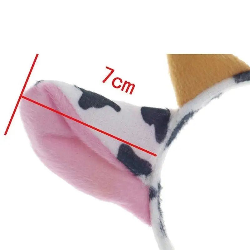 Cute Vegan Cow Ears Headband for Kawaii Outfits - Cosparty