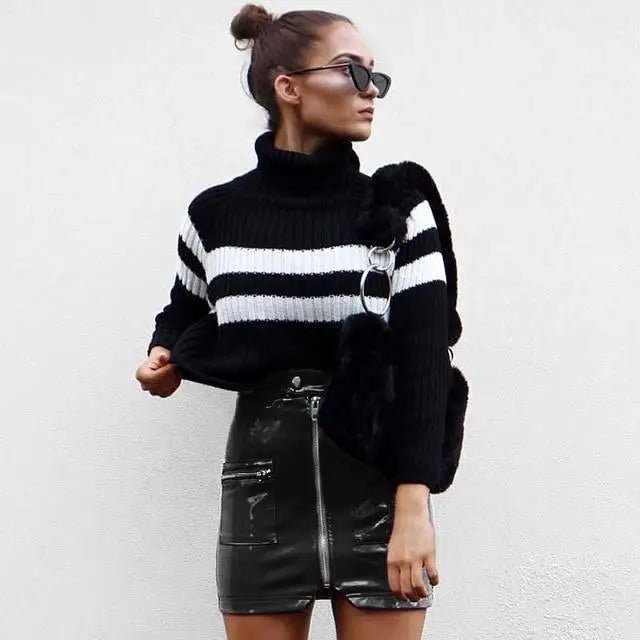 Cute Vinyl Latex Wet - Look Miniskirt for Fashion Vixens - Cosparty