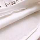 Cute White Baby Kisses Hoodie with Bunny Ears for Kawaii Fashion - Cosparty