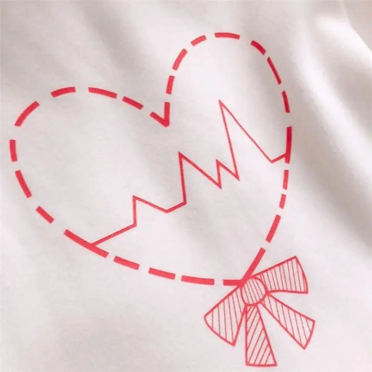 Cute White Baby Kisses Hoodie with Bunny Ears for Kawaii Fashion - Cosparty