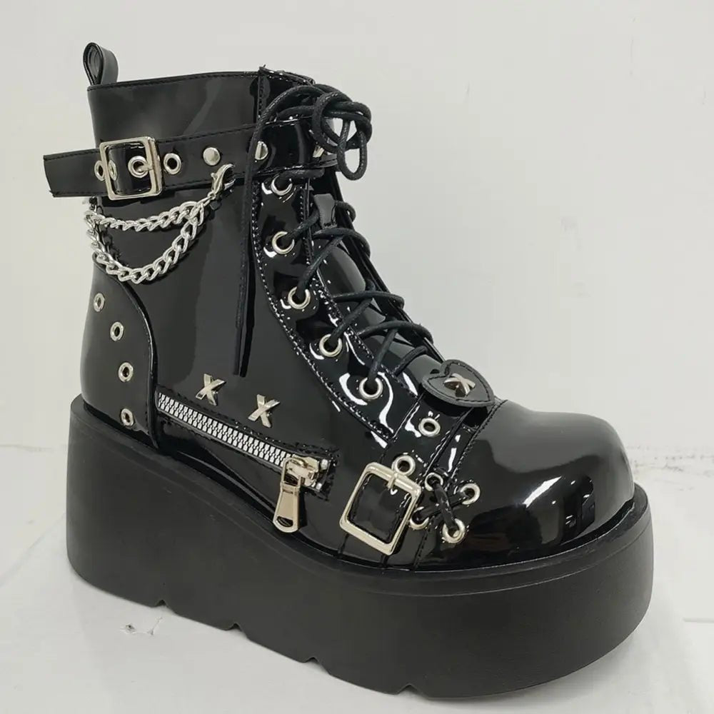 Cyber Punk Babydoll Booties for Edgy Alternative Fashion - Cosparty