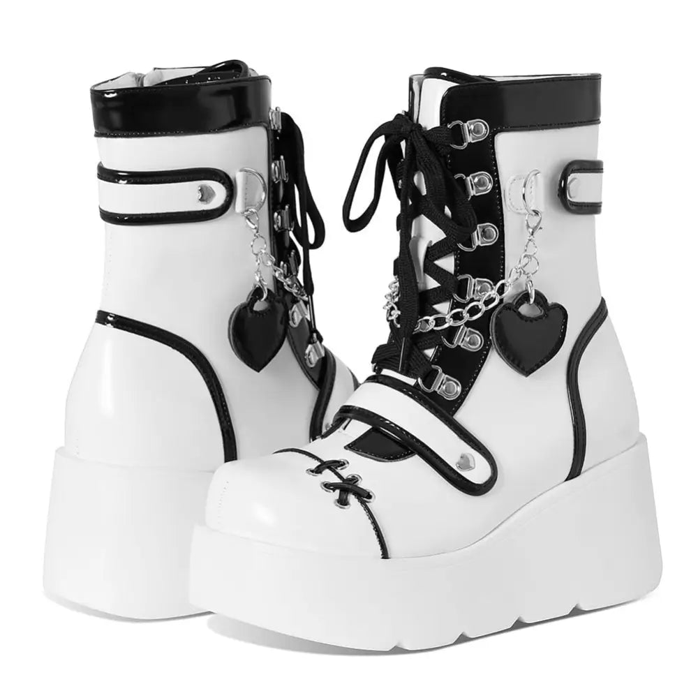 Cyber Punk Babydoll Booties for Edgy Alternative Fashion - Cosparty