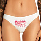 Daddy's Girl Basic Thongs in Seductive Black and Innocent White - Cosparty