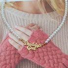 Daddy's Girl Pearl Necklace for Discreet Everyday Love - Cosparty