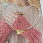 Daddy's Girl Pearl Necklace for Discreet Everyday Love - Cosparty