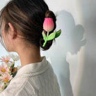 Dainty Floral Ceramic Hair Claw Clip for a Unique Style - Cosparty