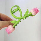 Dainty Floral Hair Claw Clip - claws, coquette, hair, hair accessories, hair claw Cosparty