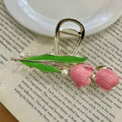 Dainty Floral Ceramic Hair Claw Clip for a Unique Style - Cosparty