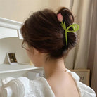 Dainty Floral Ceramic Hair Claw Clip for a Unique Style - Cosparty