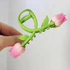 Dainty Floral Ceramic Hair Claw Clip for a Unique Style - Cosparty