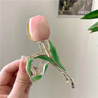 Dainty Floral Ceramic Hair Claw Clip for a Unique Style - Cosparty
