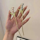 Dainty Floral Ceramic Hair Claw Clip for a Unique Style - Cosparty