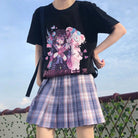 Dark Pastel Goth Oversized Menhera Inspired Tee in Sickly Sweet Style - shirt