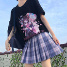 Dark Pastel Goth Oversized Menhera Inspired Tee in Sickly Sweet Style - Cosparty