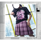 Dark Pastel Goth Oversized Menhera Inspired Tee in Sickly Sweet Style - Cosparty