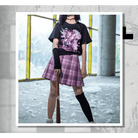 Dark Pastel Goth Oversized Menhera Inspired Tee in Sickly Sweet Style - Cosparty