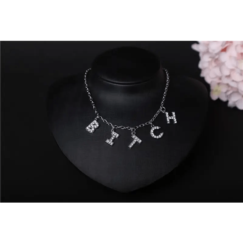 Dazzling Daddy Necklace with Sparkling Rhinestones - Cosparty